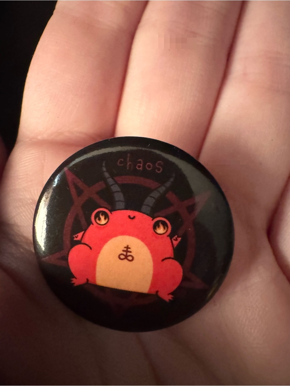 Hot Topic Chaos Frog Pin by Square Apple Studios